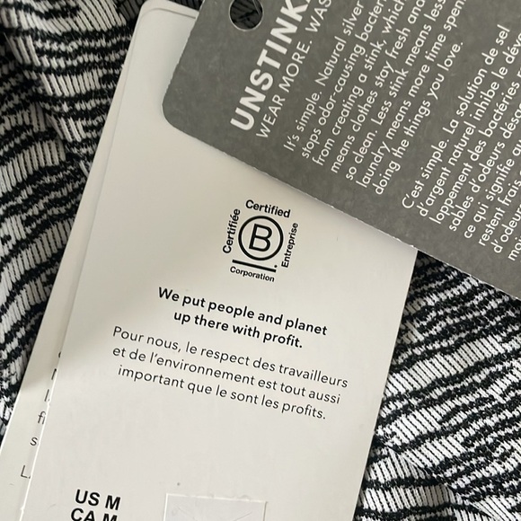 Athleta • Flurry Seamless Turtleneck Black White Medium NWT - Picture 3 of 5